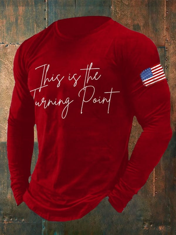 Charlie Kirk This Is The Turning Point Long Sleeve Shirt Charlie Kirk Apparel Store
