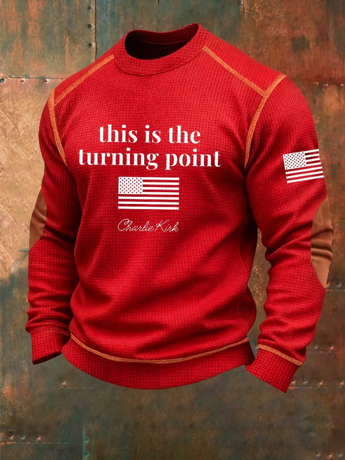 Charlie Kirk This Is The Turning Point Long Sleeve Shirt Commemorative Charlie Kirk Apparel