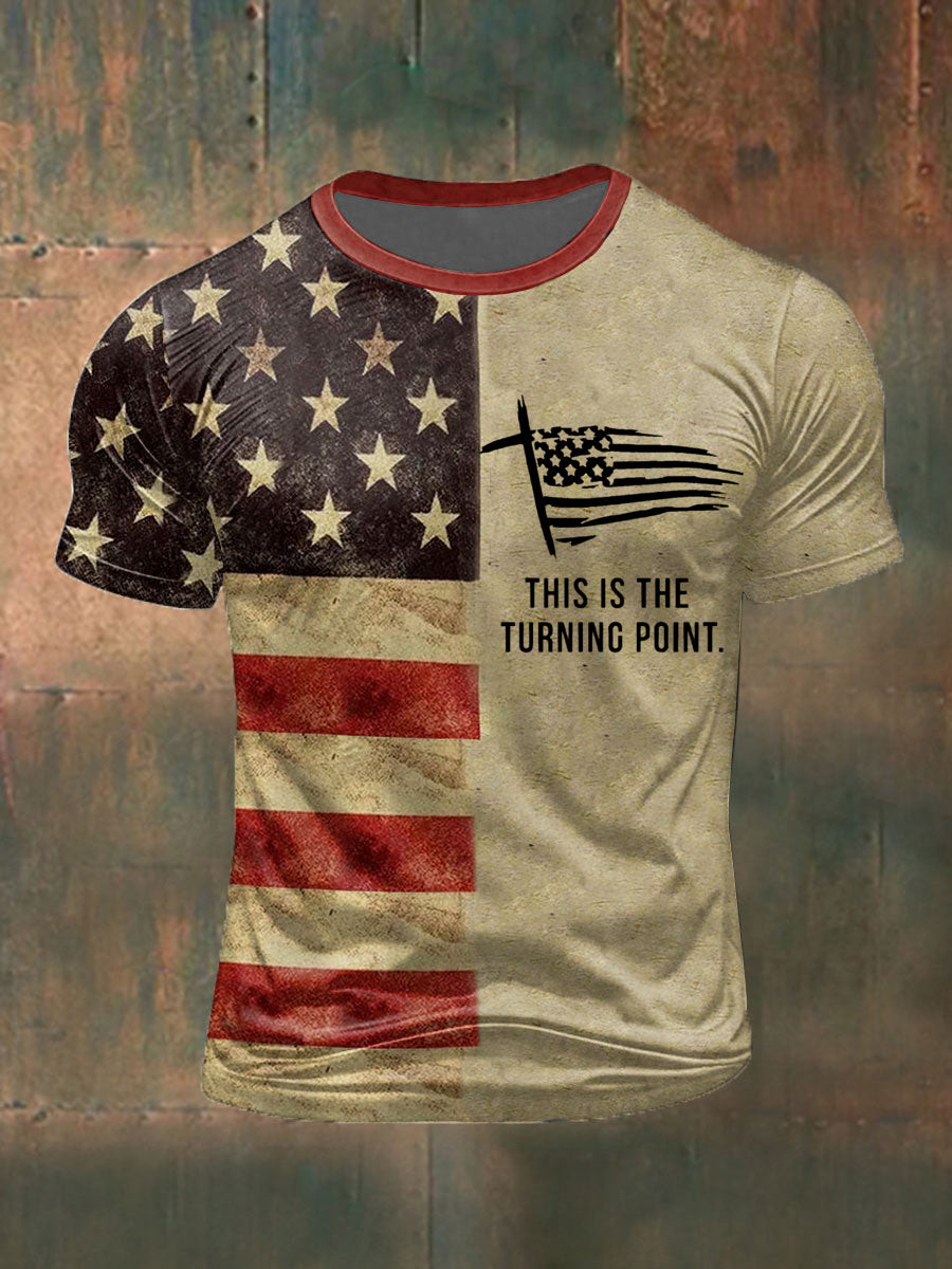Charlie Kirk This Is The Turning Point T-Shirt Vintage American Patriotic Gifts