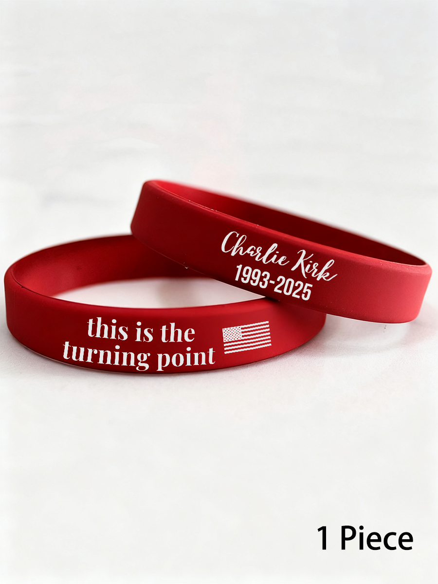 Charlie Kirk This Is The Turning Point Wristband 1993 2025 Commemorative TPUSA Gift Ideas