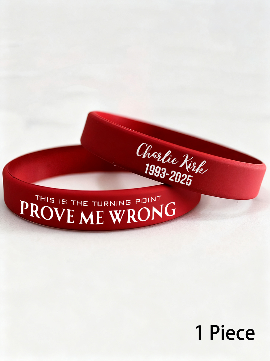 Charlie Kirk This Is The Turning Point Wristband 1993 2025 Prove Me Wrong TPUSA Gift Ideas