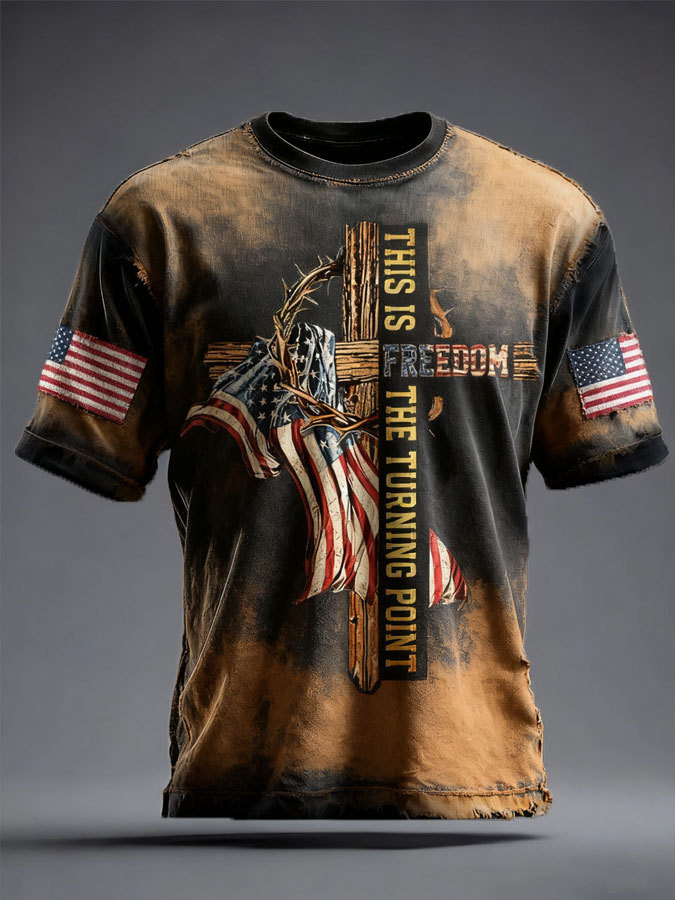 Charlie Kirk TPUSA Cross T-Shirt This Is The Turning Point Memorial Charlie Kirk Apparel