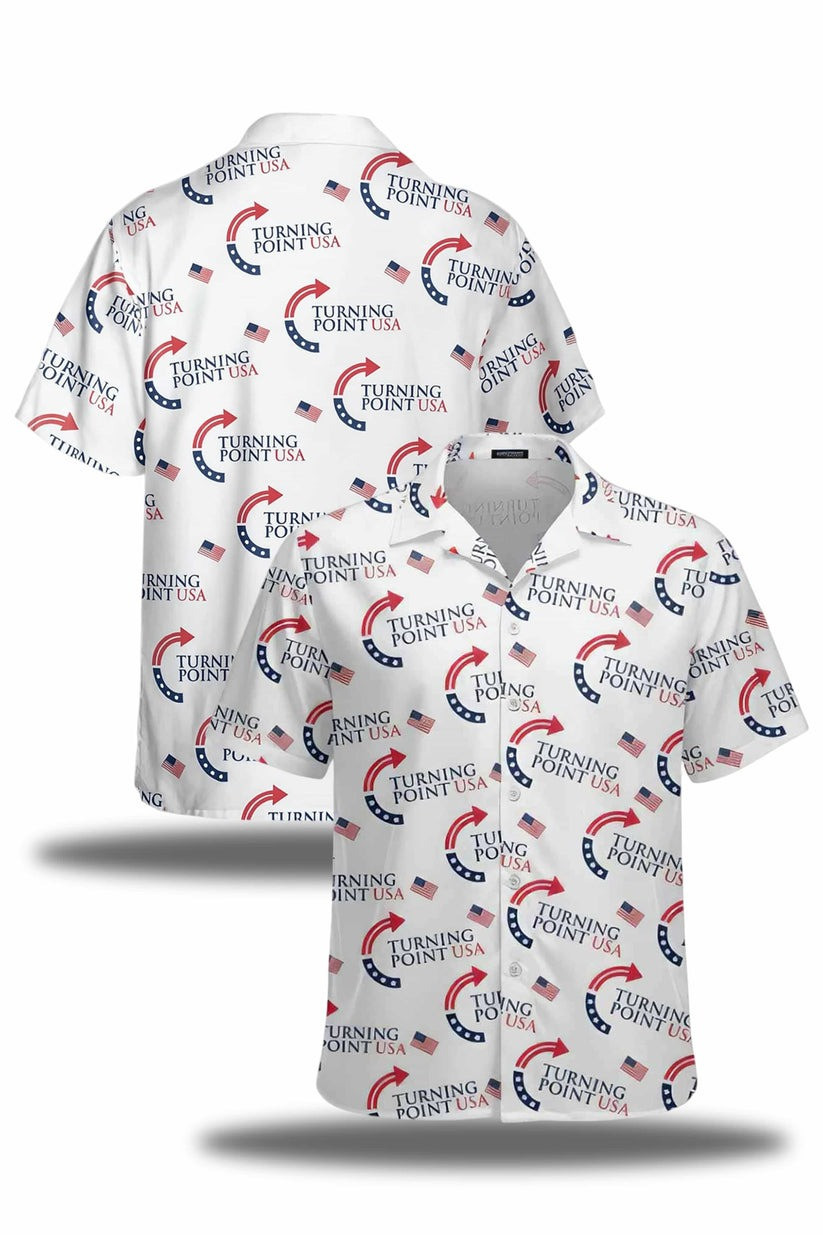 Charlie Kirk TPUSA Hawaiian Shirt Turning Point Charlie Kirk Merch Unique TPUSA Freedom Shirt