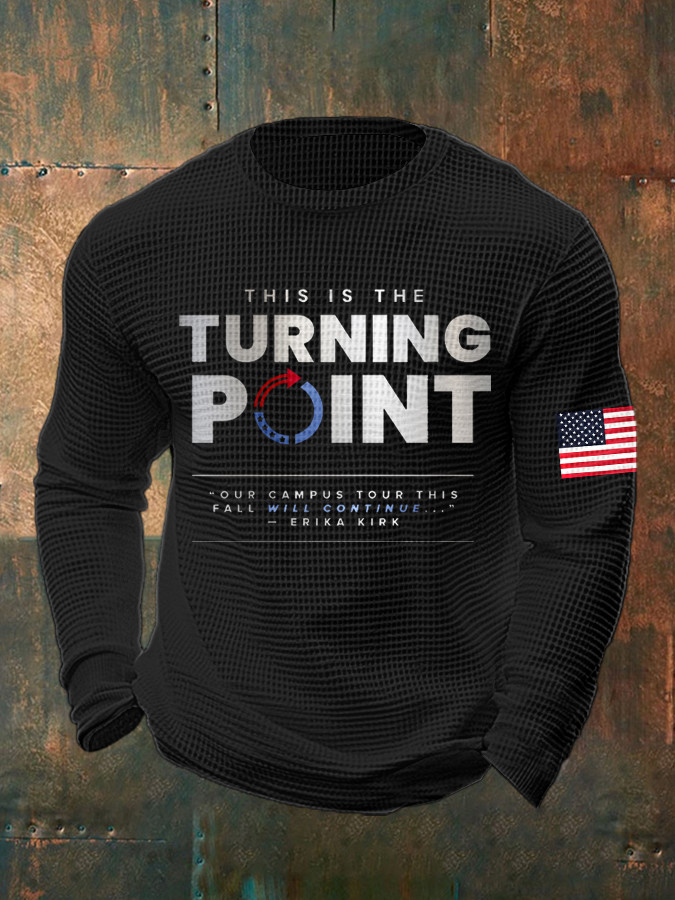 Charlie Kirk TPUSA Long Sleeve Shirt This Is Our Turning Point Live Like Charlie Clothing