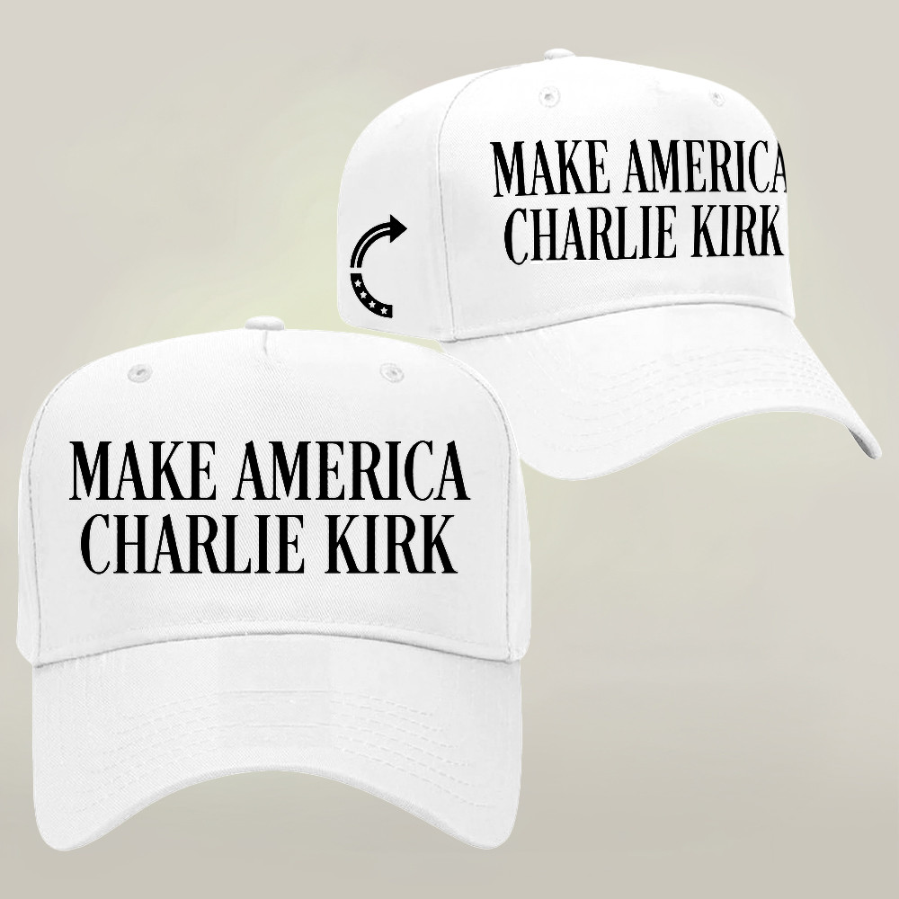 Charlie Kirk TPUSA Merch Cap Make America Charlie Kirk Commemorative Hat