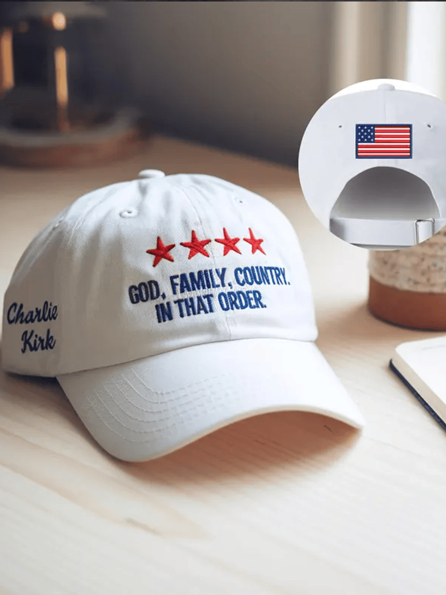 Charlie Kirk TPUSA Merch Hat God Family Country Best Commemorative Baseball Cap