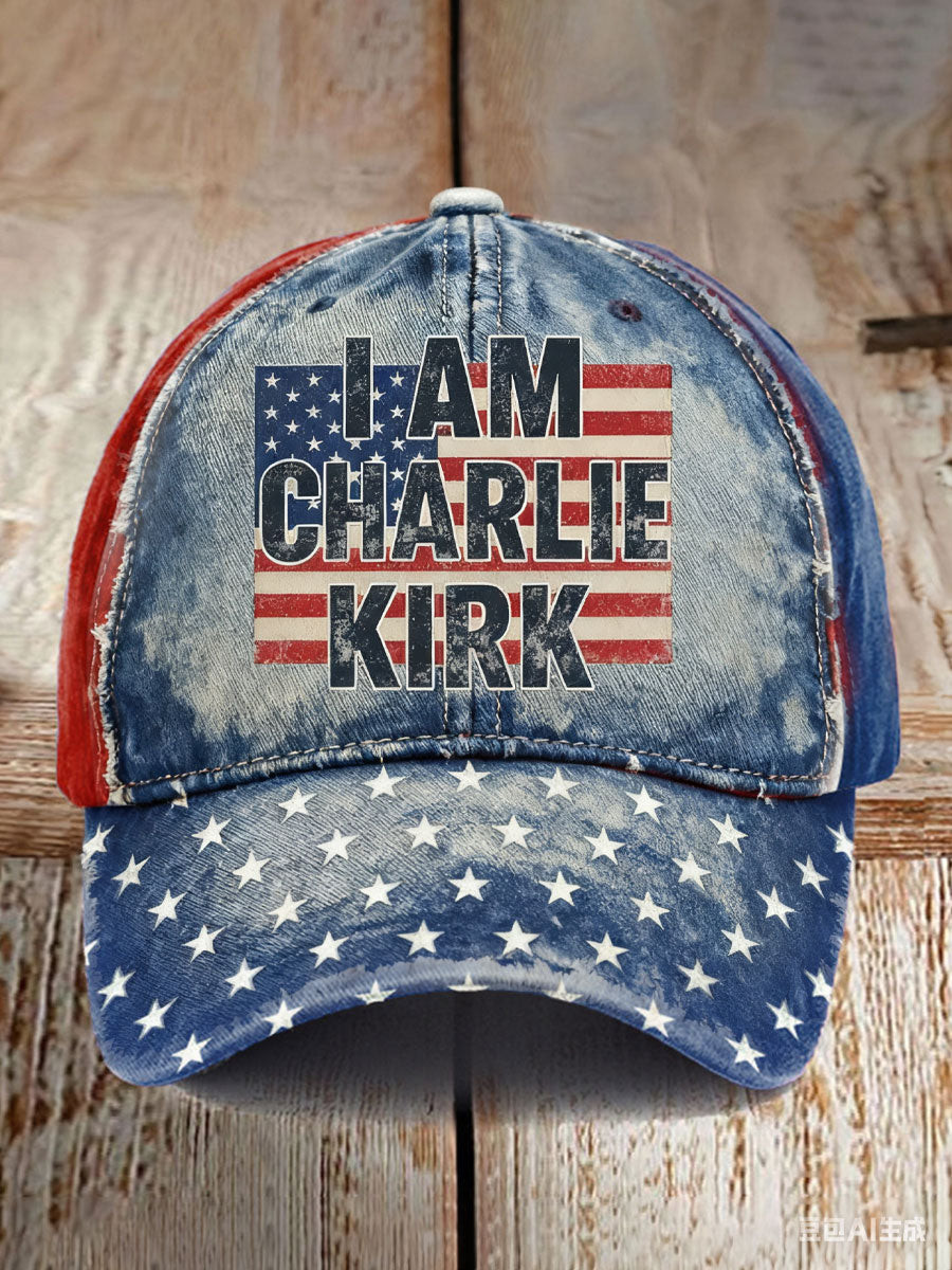 Charlie Kirk TPUSA Merch Hat I Am Charlie Kirk Cool Commemorative Baseball Cap