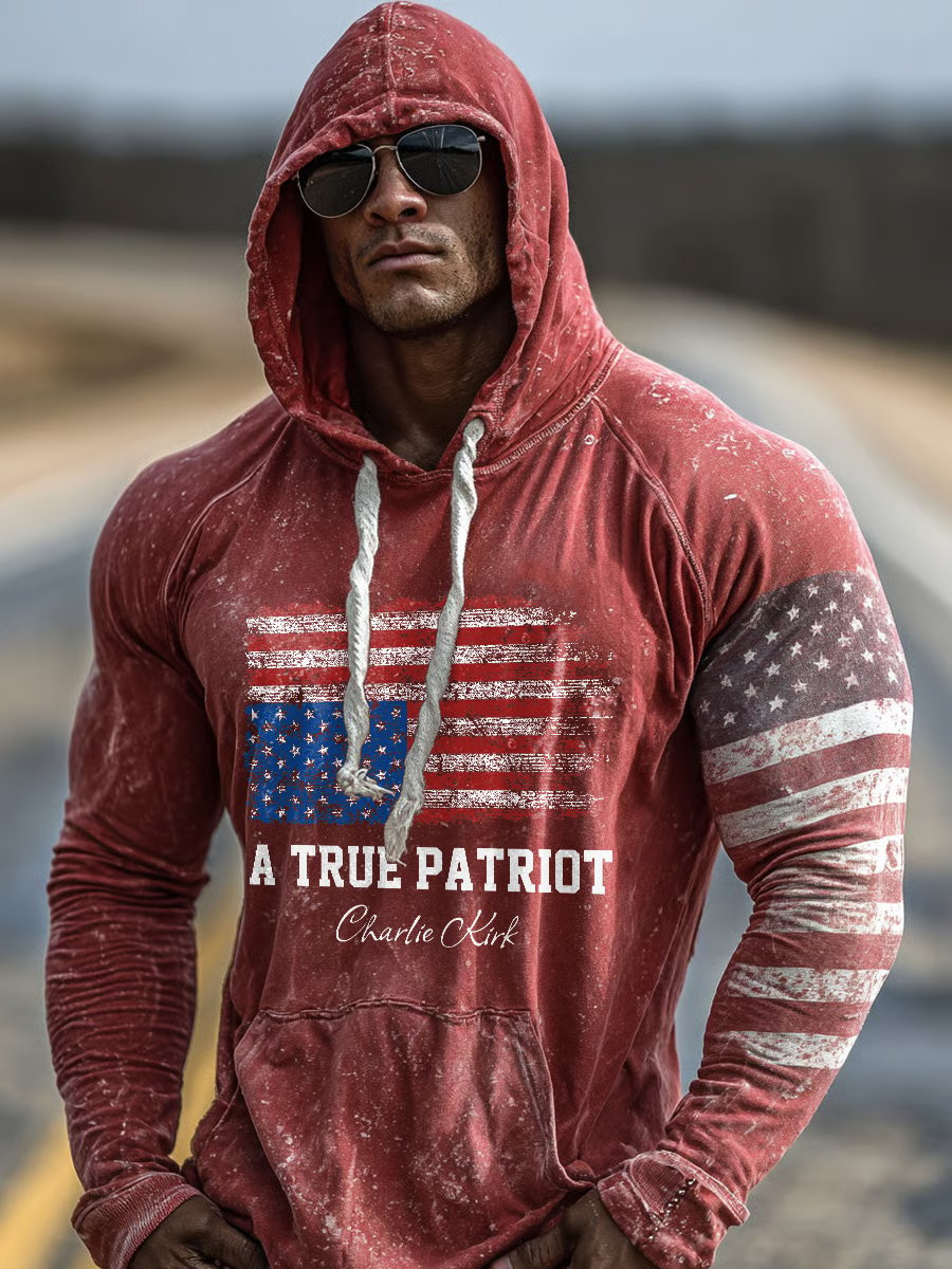 Charlie Kirk TPUSA Merch Hoodie A True Patriot Remembrance Charlie Kirk Freedom Shirt