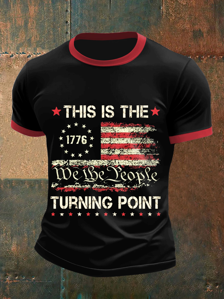 Charlie Kirk TPUSA Merch T-Shirt 1776 We The People 2025 Best Tribute Clothing