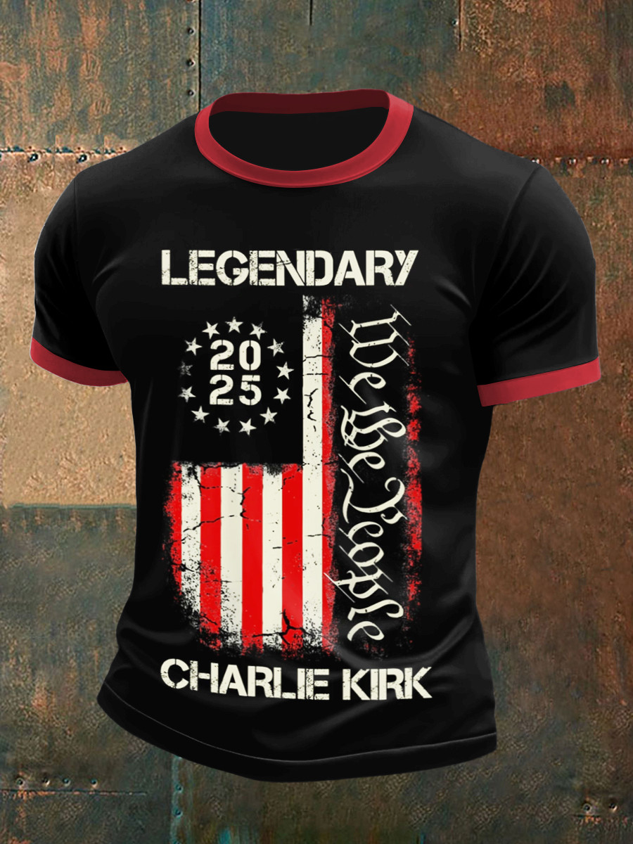 Charlie Kirk TPUSA Merch T-Shirt Legendary We The People 2025 Best Tribute Clothing