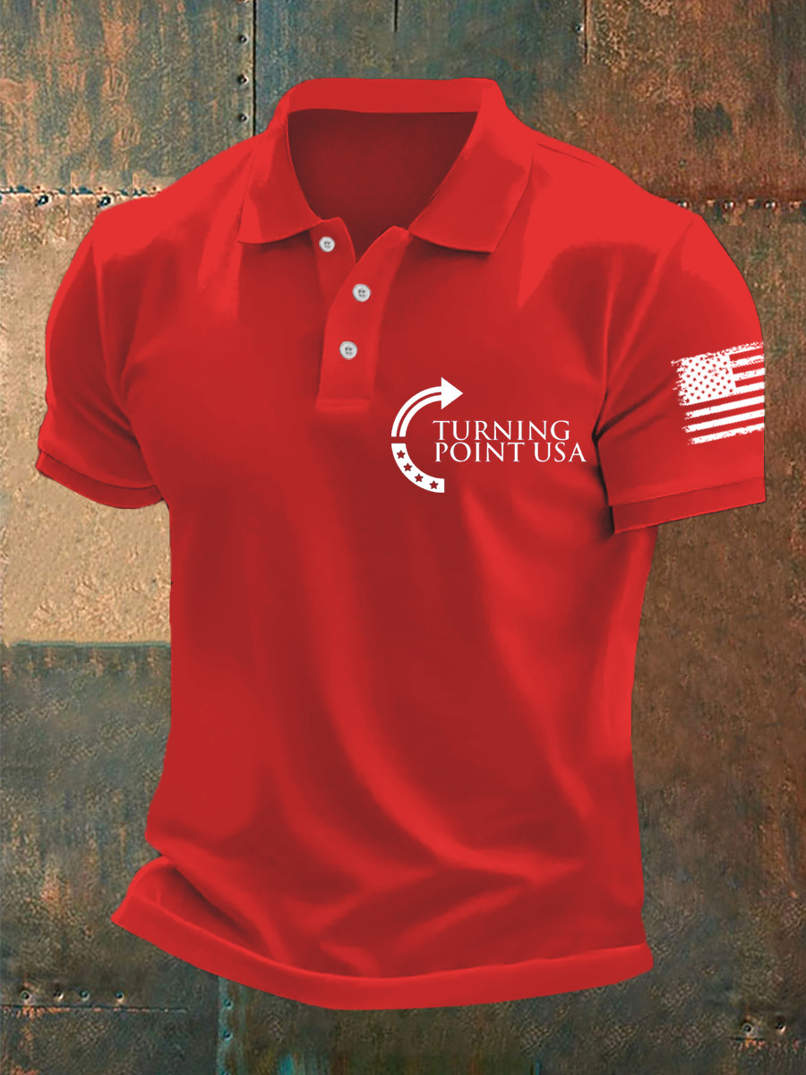 Charlie Kirk TPUSA Polo Shirt Turning Point USA Proud Turning Point Freedom Shirt