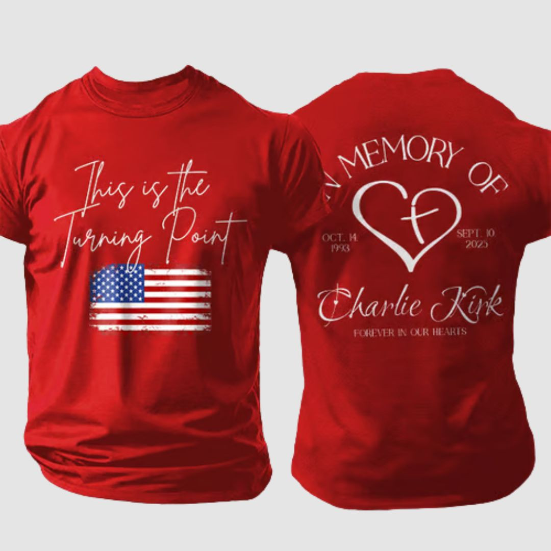 Charlie Kirk TPUSA Red T-Shirt This Is The Turning Point In Memory Of Charlie Kirk Shirt