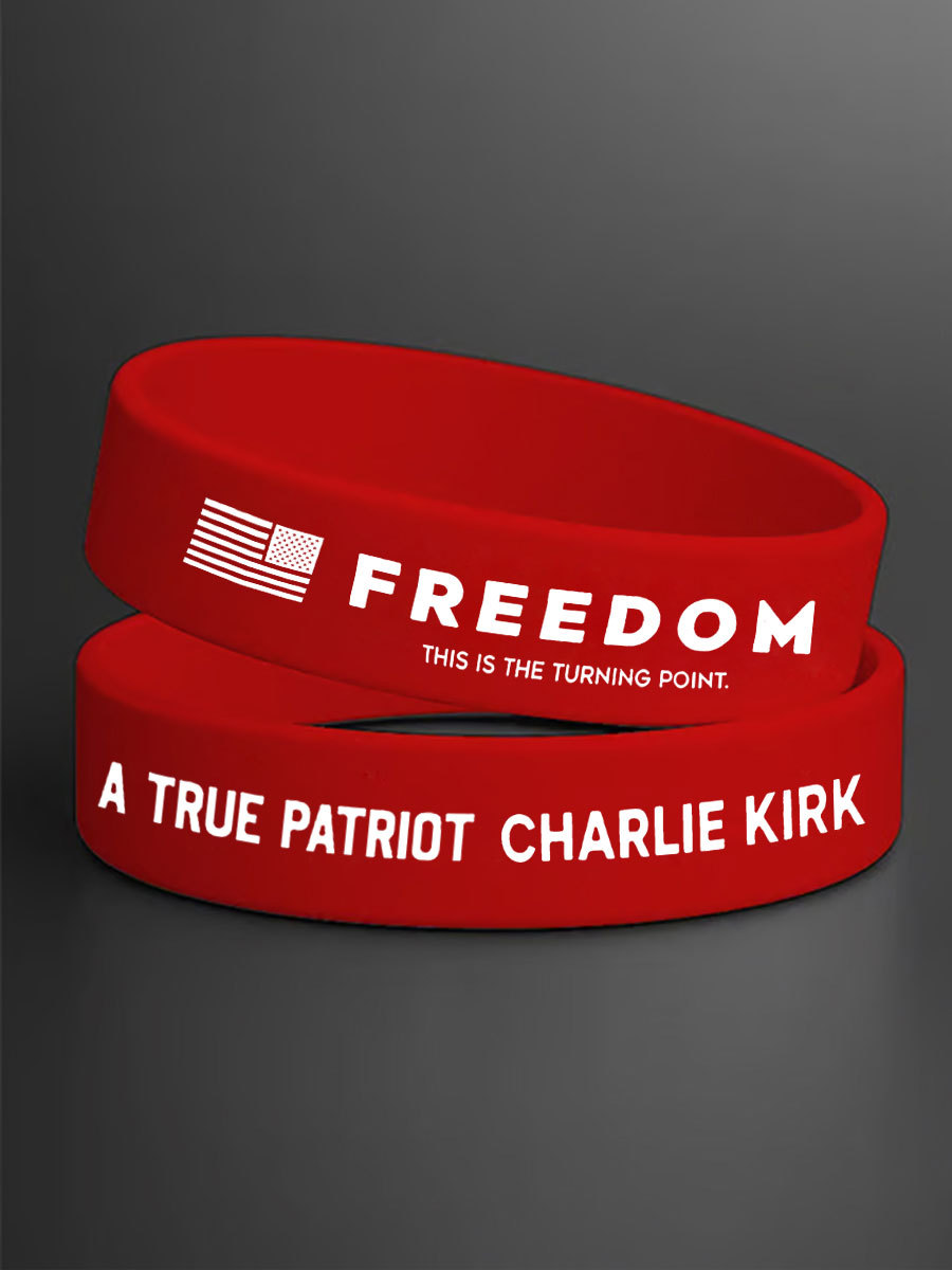 Charlie Kirk TPUSA Silicone Wristband A True Patriot Unique  Proud Clothing