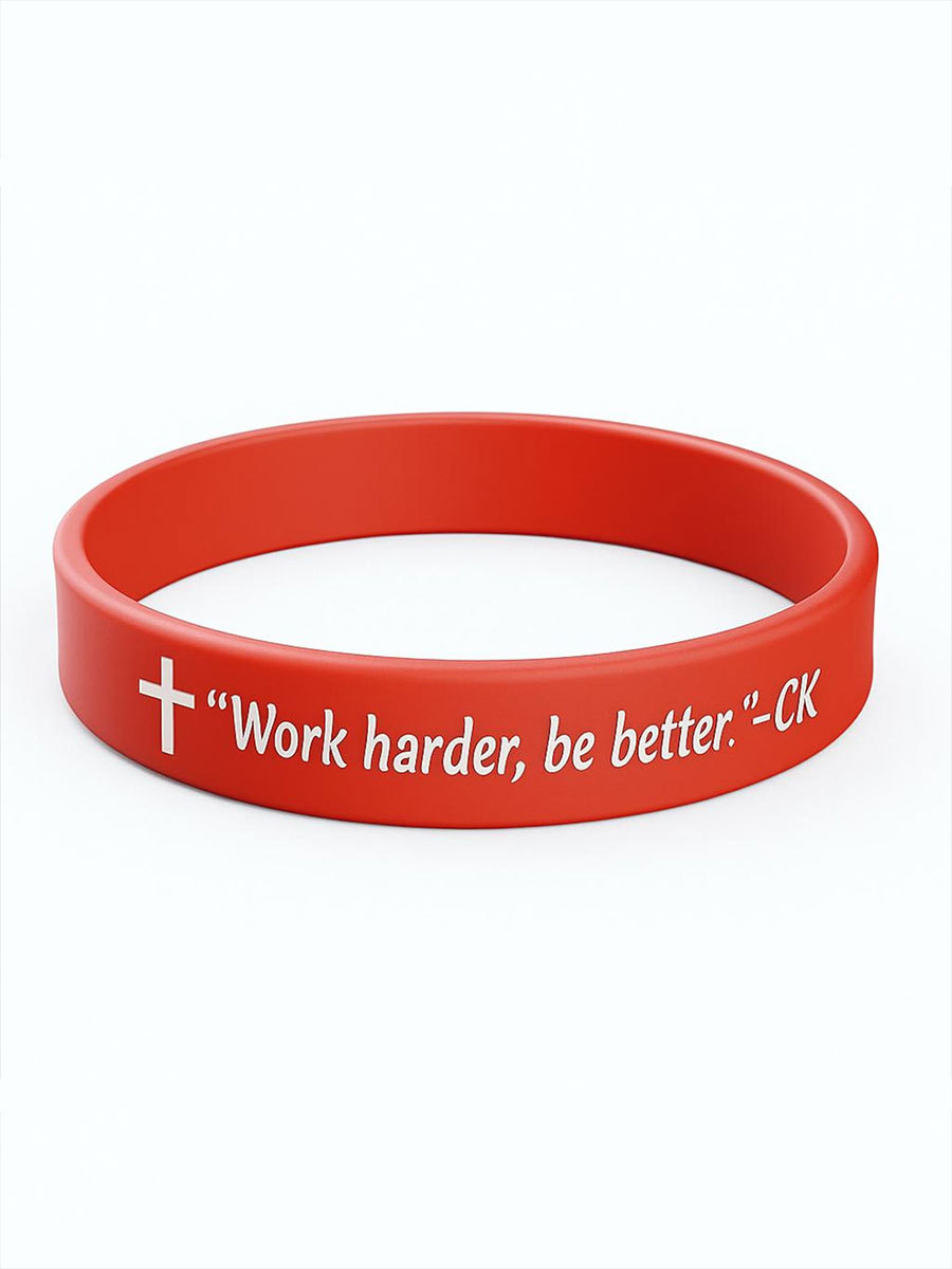 Charlie Kirk TPUSA Silicone Wristband Work Harder Be Better Signed Charlie Kirk Freedom Gifts