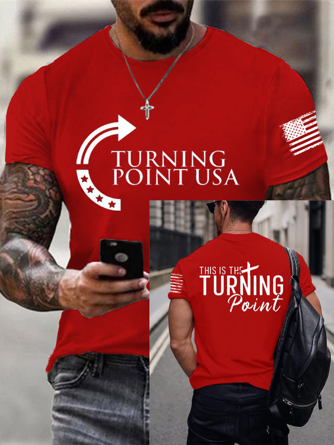 Charlie Kirk TPUSA T-shirt This Is Our Turning Point Proud Live Like Charlie Clothing