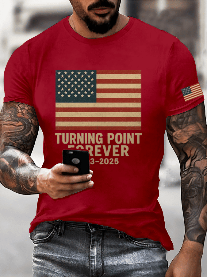 Charlie Kirk TPUSA T-Shirt Turning Point Forever 1993 2025 RIP CK 47 Memorial Shirts