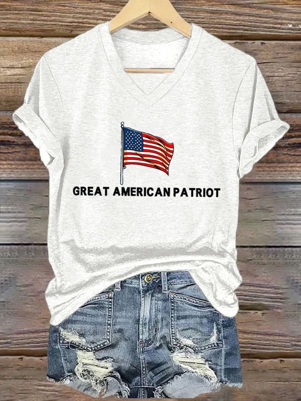 Charlie Kirk TPUSA V-neck Shirt Greta American Patriot Proud Gifts For Liberty Wear