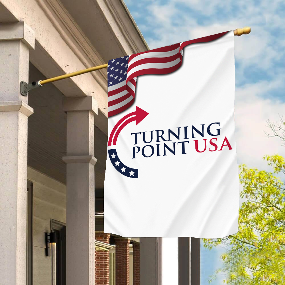 Charlie Kirk Turning Point Flag It's All About Jesus Charlie Kirk TPUSA Merch Gift Ideas