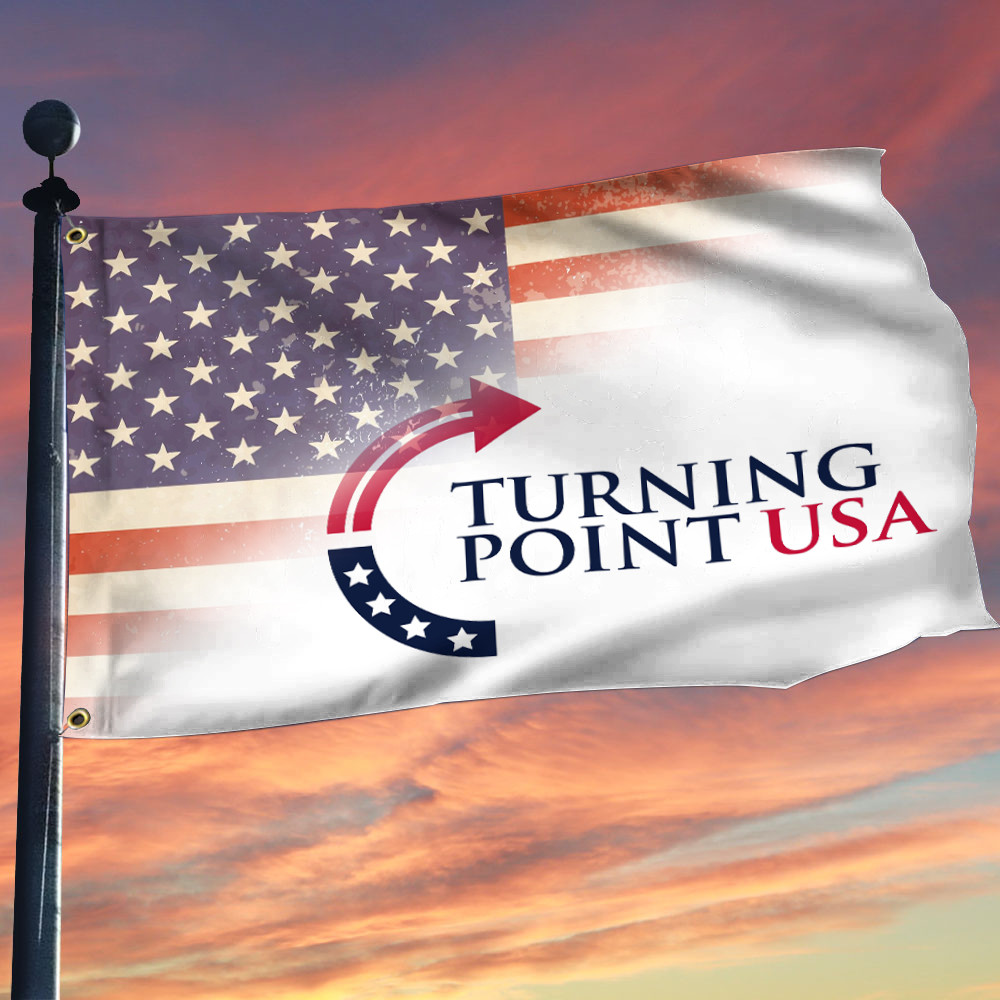 Charlie Kirk Turning Point Flag Turning Point USA Best Commemorative Flag Gifts