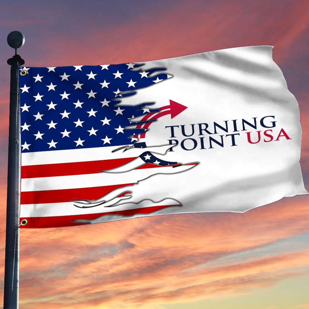Charlie Kirk Turning Point Flag Turning Point USA Charlie Kirk TPUSA Gift Ideas