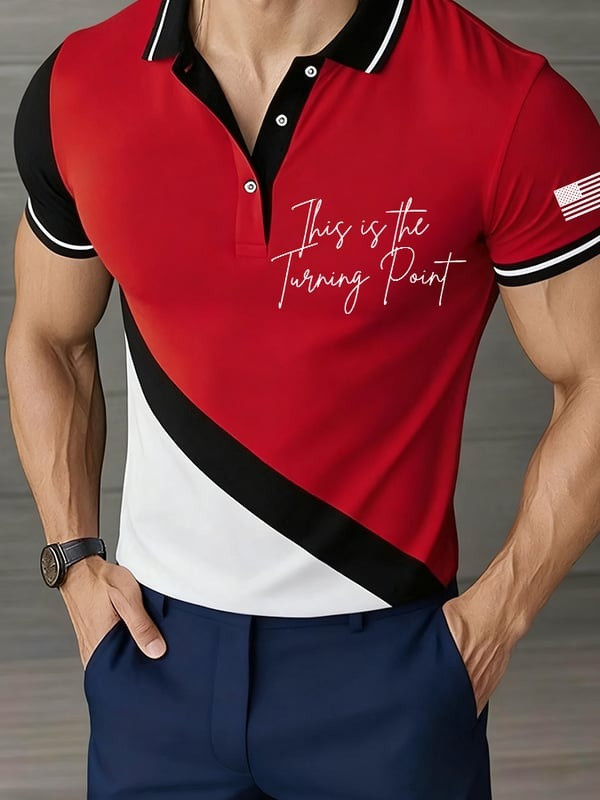 Charlie Kirk Turning Point Printed Comfort Polo Shirt America Gift For Supporters