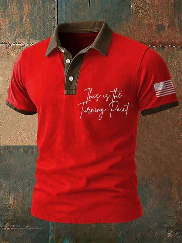 Charlie Kirk Turning Point Printed Comfort Polo Shirt Gift For Men Supporters