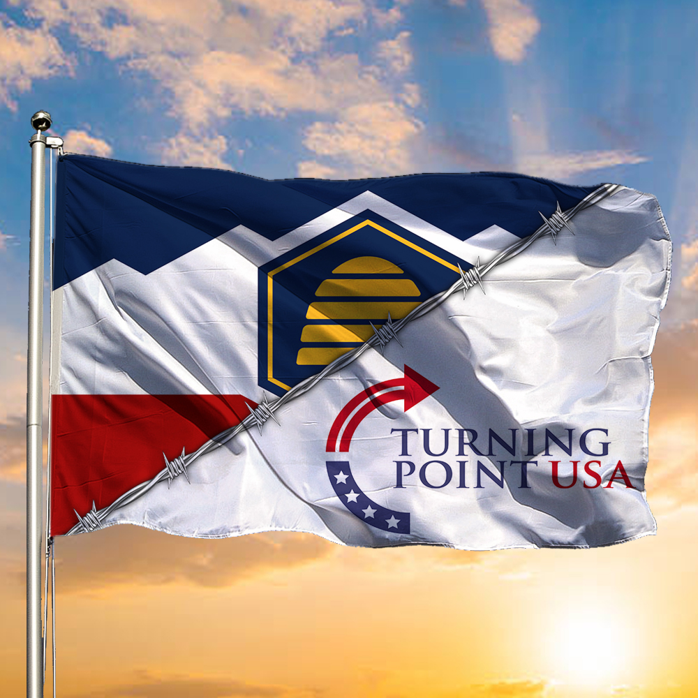 Charlie Kirk Turning Point USA Flag Beehive Freedom Make America Great Again Flag Gift For Him