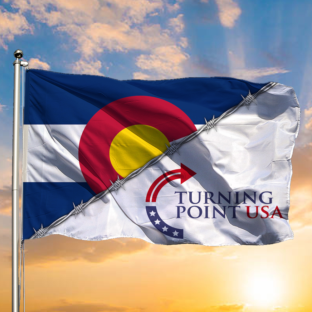 Charlie Kirk Turning Point USA Flag Centennial Freedom Pray For America Merch For Decor