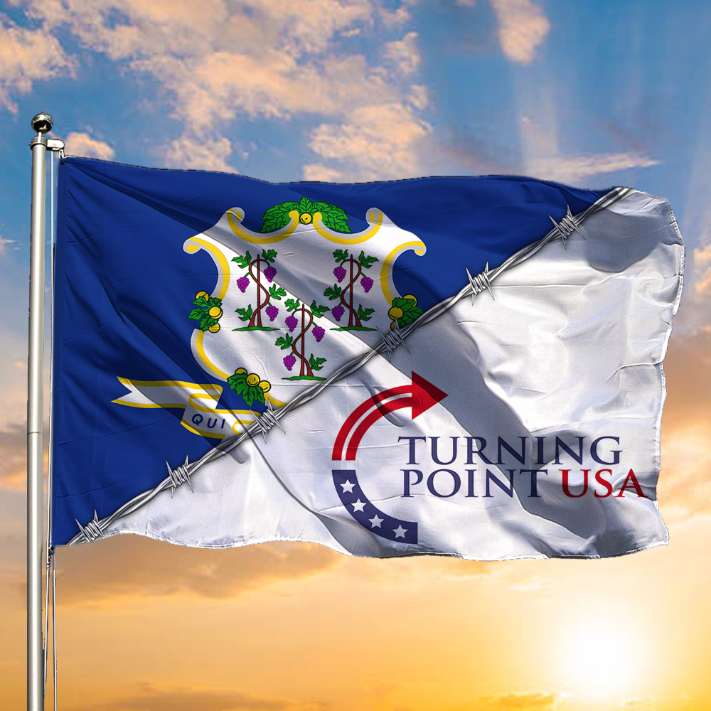 Charlie Kirk Turning Point USA Flag Constitution Freedom Never Surrender Decorations Merch