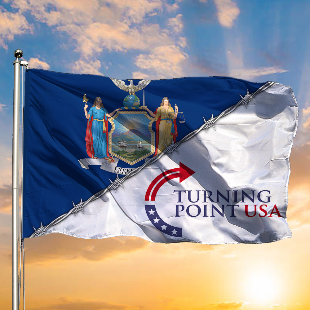 Charlie Kirk Turning Point USA Flag Great American Patriot Empire Freedom Merch For Decor