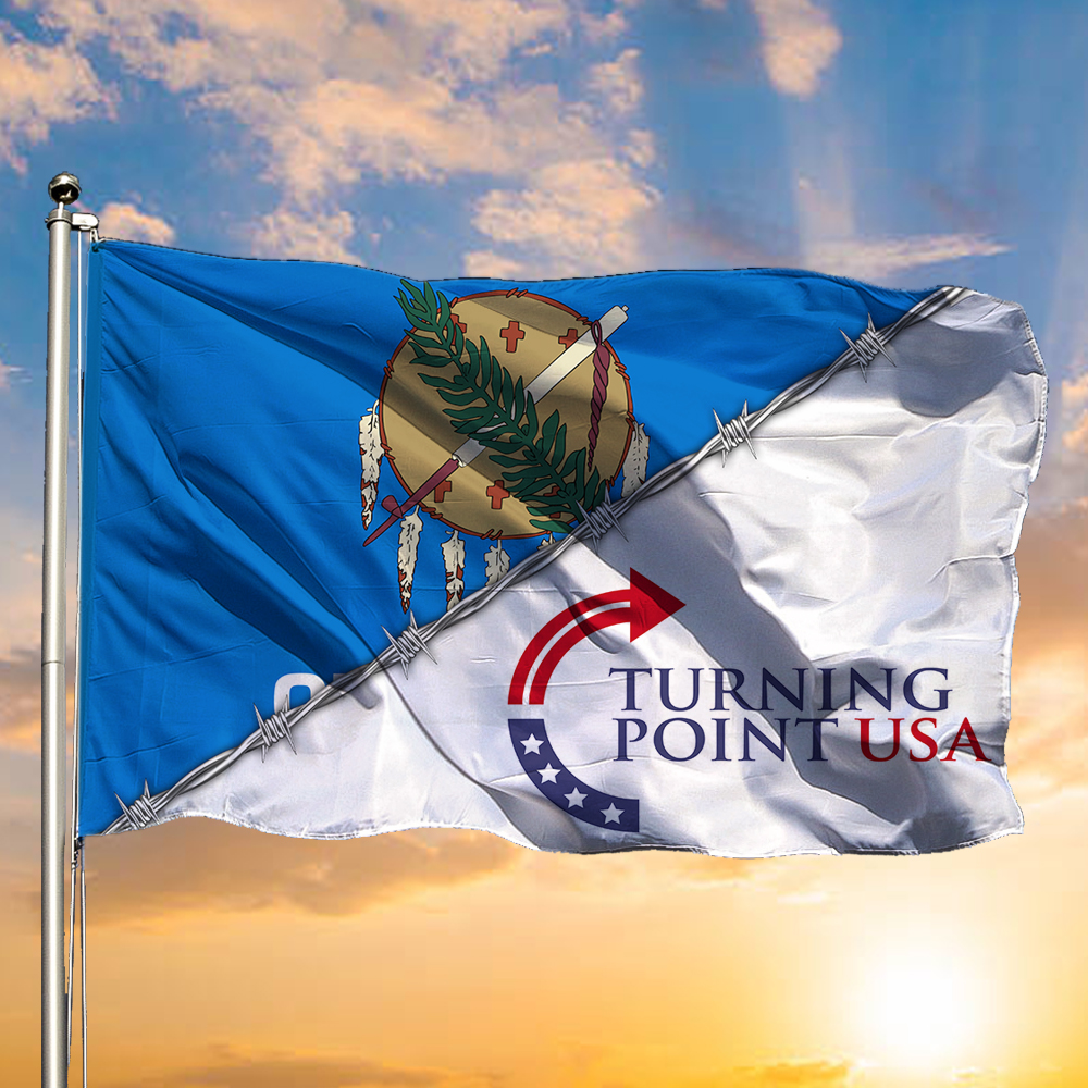 Charlie Kirk Turning Point USA Flag Great American Patriot Sooner Freedom Best Outdoor Decor