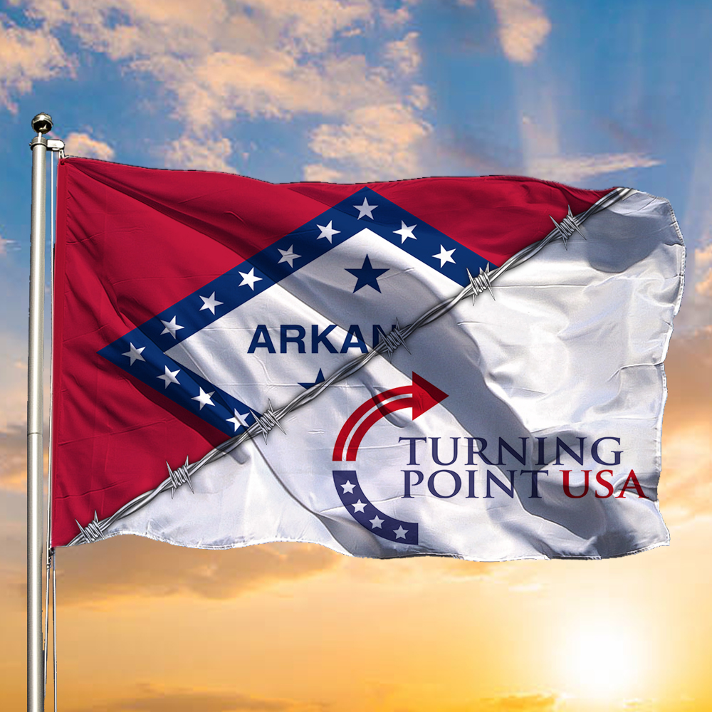 Charlie Kirk Turning Point USA Flag Natural Freedom Pray For Charlie Kirk Merch For Decor