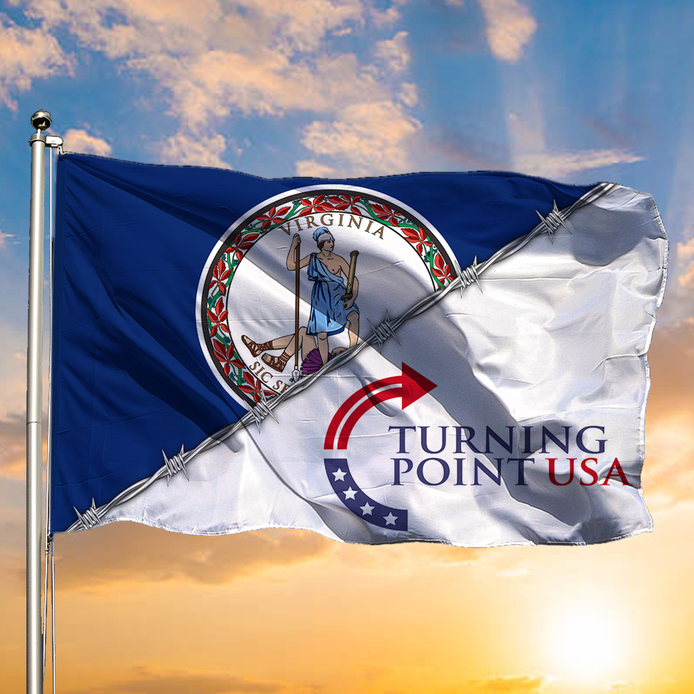 Charlie Kirk Turning Point USA Flag Old Dominion Freedom Make America Great Again Flag Gifts