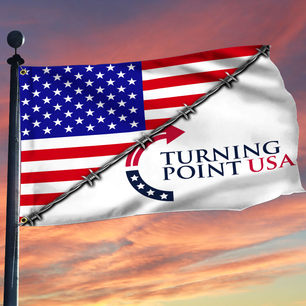 Charlie Kirk Turning Point USA Flag TPUSA Charlie Kirk Freedom TPUSA Presents