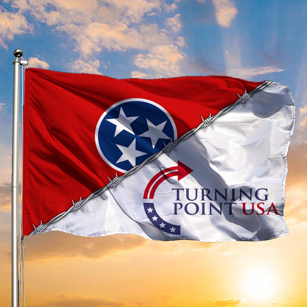 Charlie Kirk Turning Point USA Flag Volunteer Freedom Make Freedom Great Again Flag Gifts