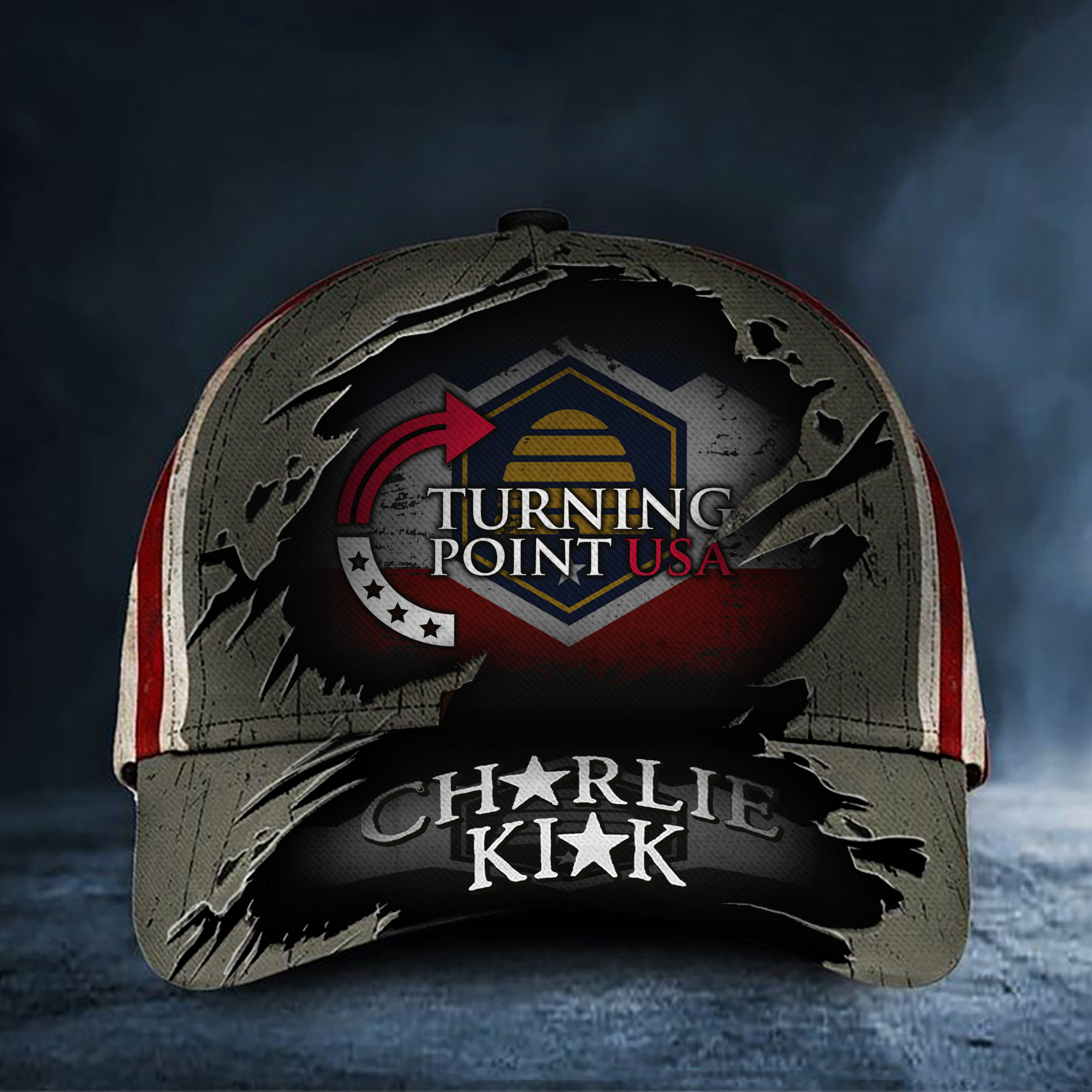 Charlie Kirk Turning Point USA Hat Beehive Freedom Stand With Charlie Kirk Proud Merch