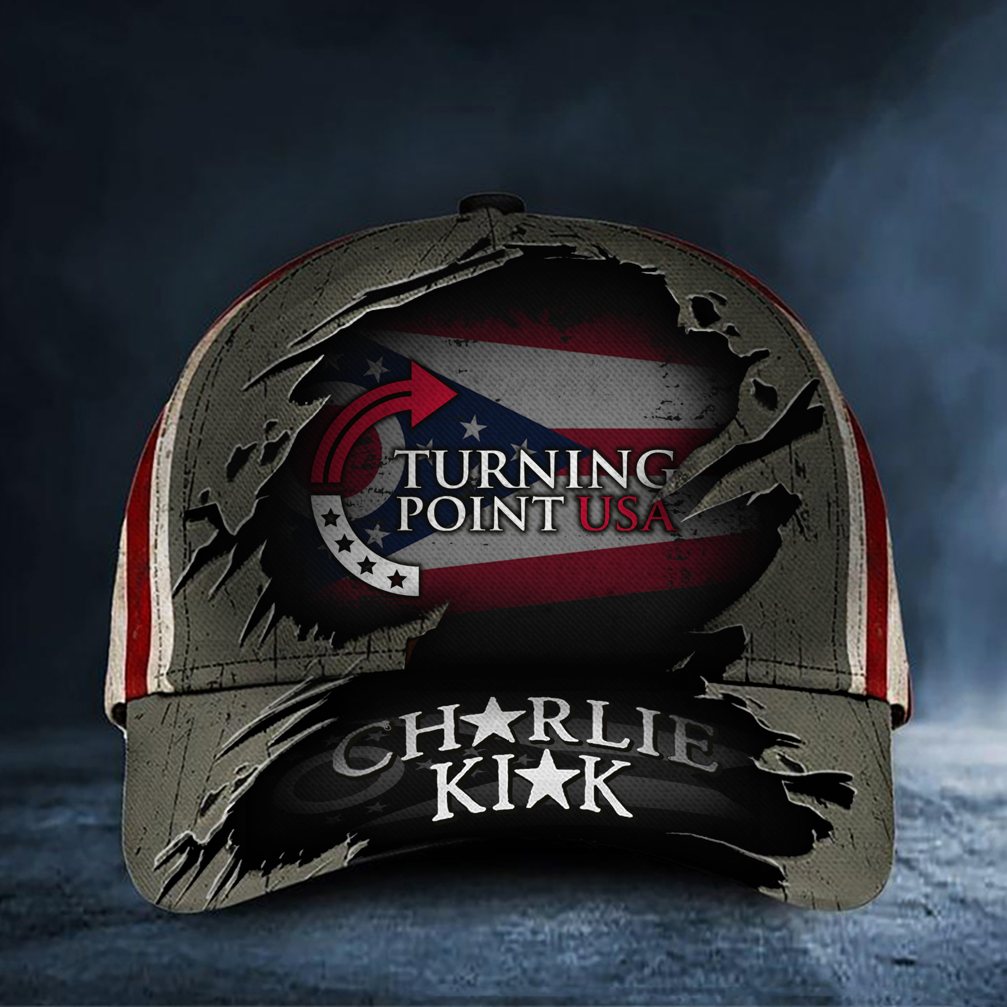 Charlie Kirk Turning Point USA Hat Buckeye Freedom Legend Never Dies Merch For Patriotic Dad
