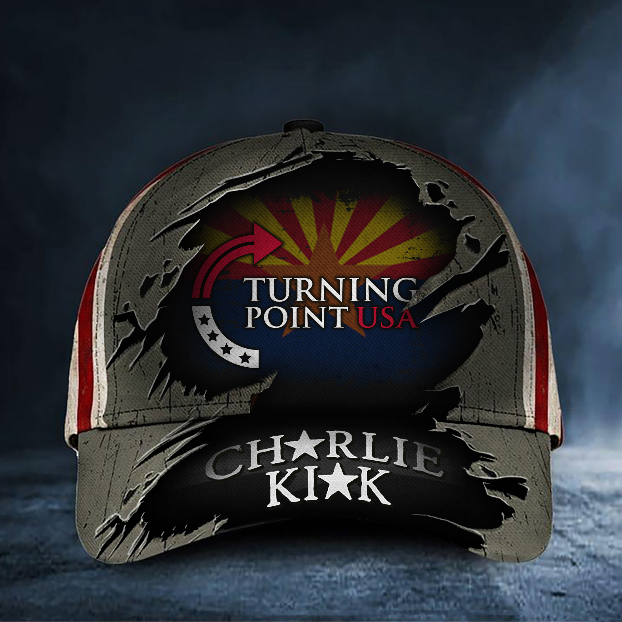 Charlie Kirk Turning Point USA Hat Canyon Freedom Turning Point Baseball Cap For Supporters