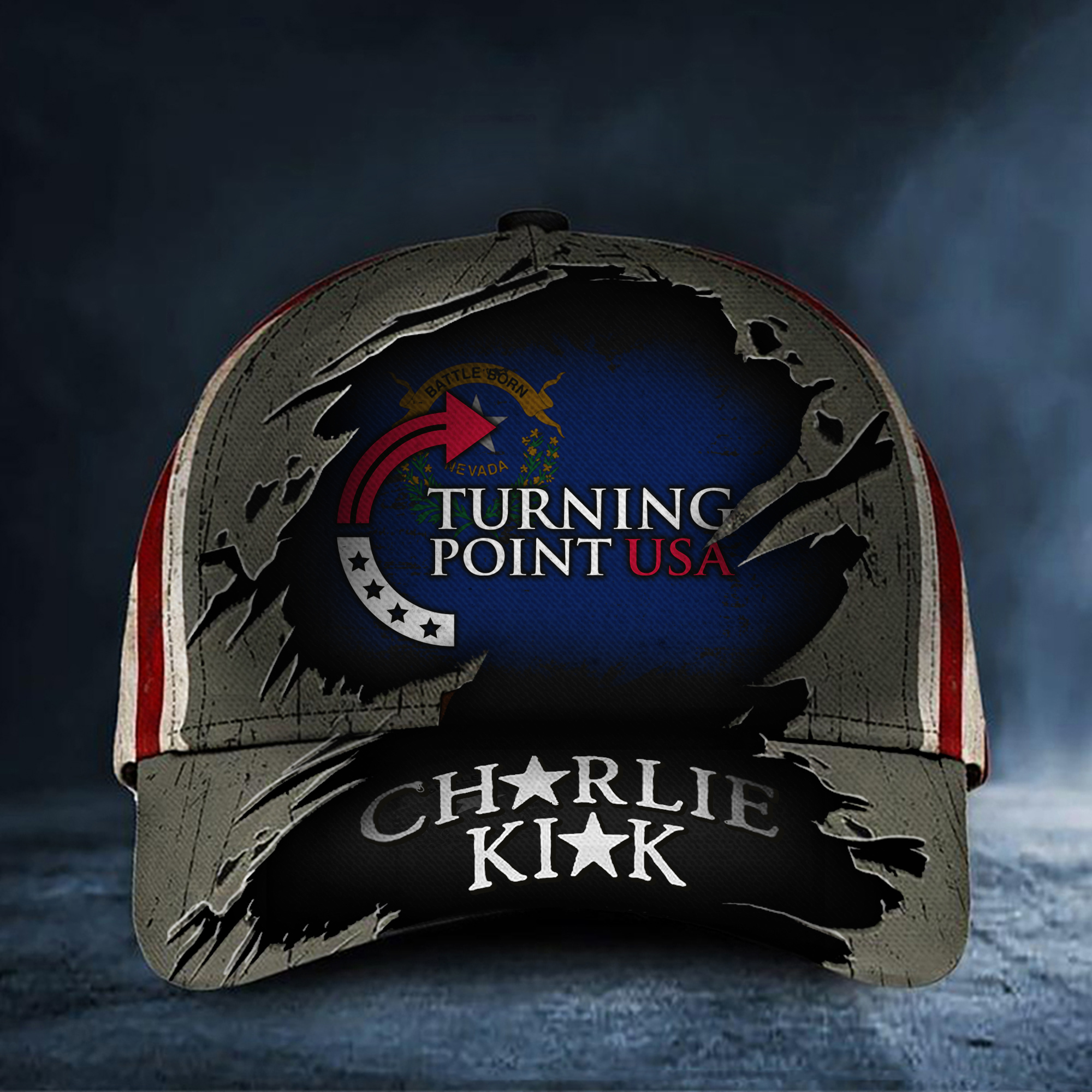Charlie Kirk Turning Point USA Hat I Am Charlie Kirk Silver Freedom Baseball Cap For Friends