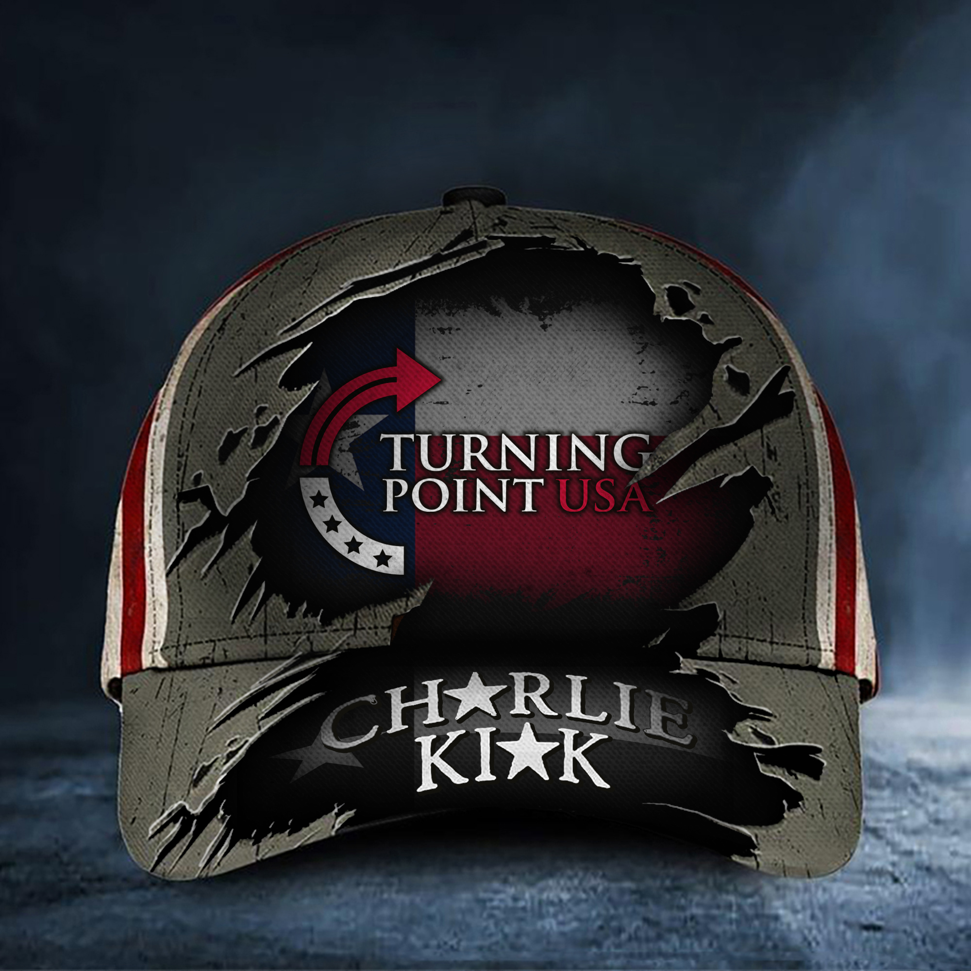 Charlie Kirk Turning Point USA Hat Lone Star Freedom Stand With Charlie Kirk Merch Presents