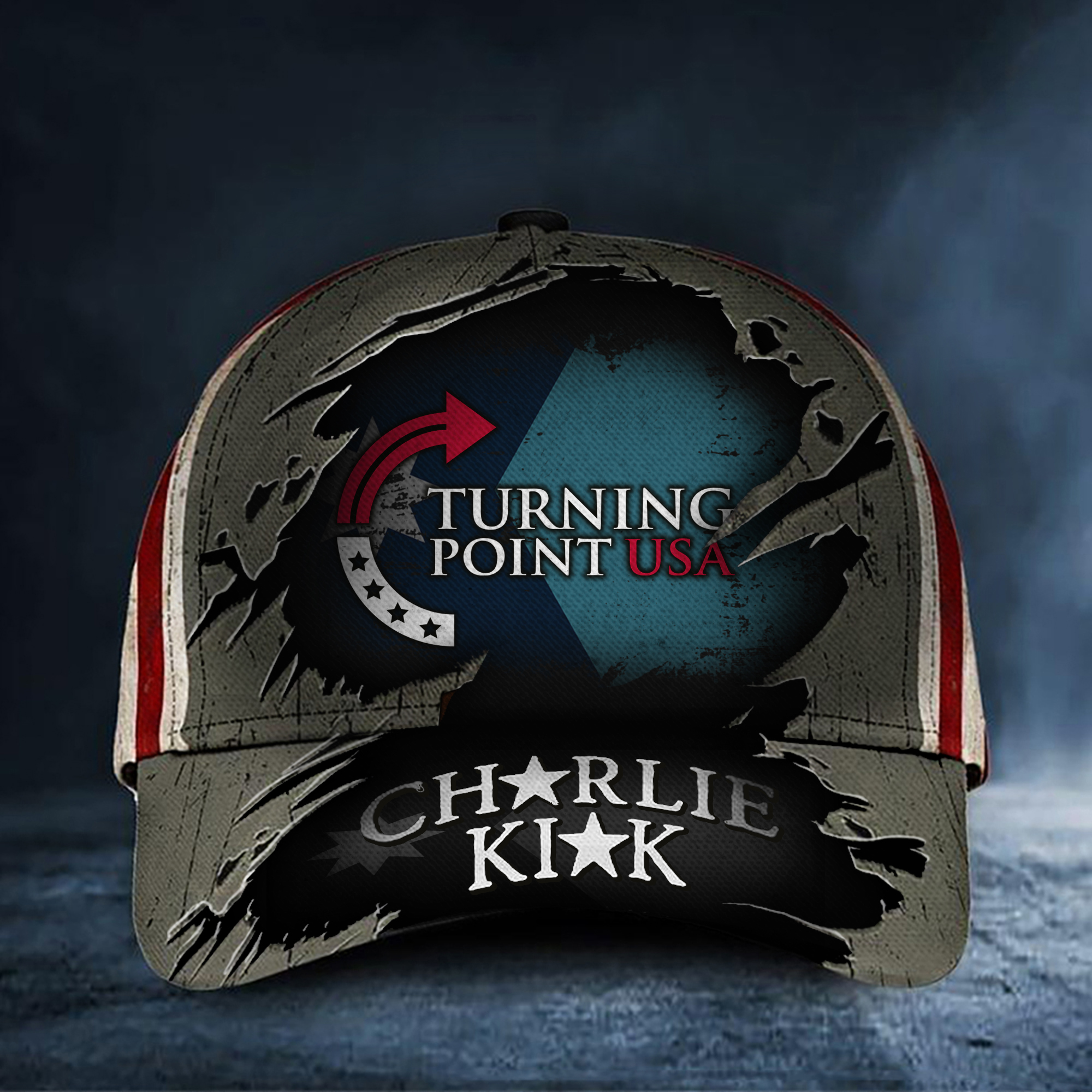Charlie Kirk Turning Point USA Hat Rest In Peace Lakeside Freedom Baseball Cap Gifts
