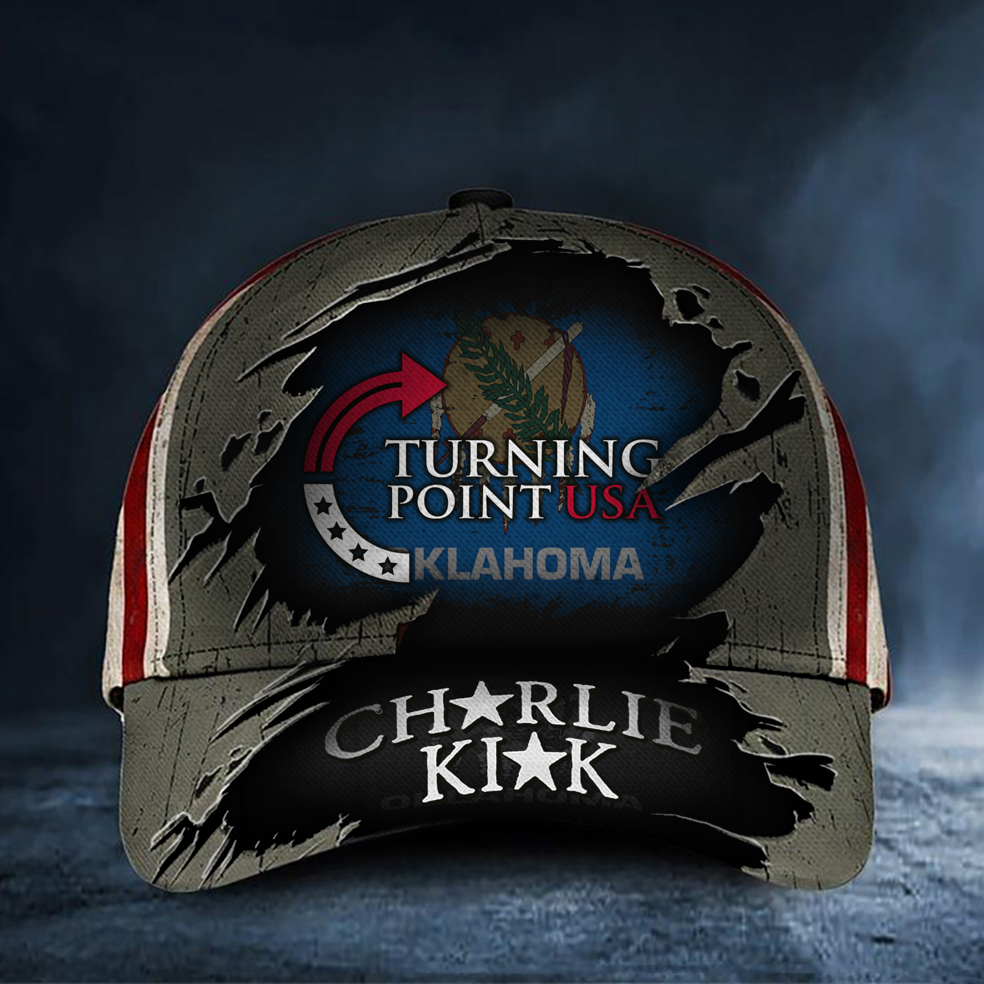 Charlie Kirk Turning Point USA Hat Sooner Freedom Legend Never Dies Merch For Patriotic Dad