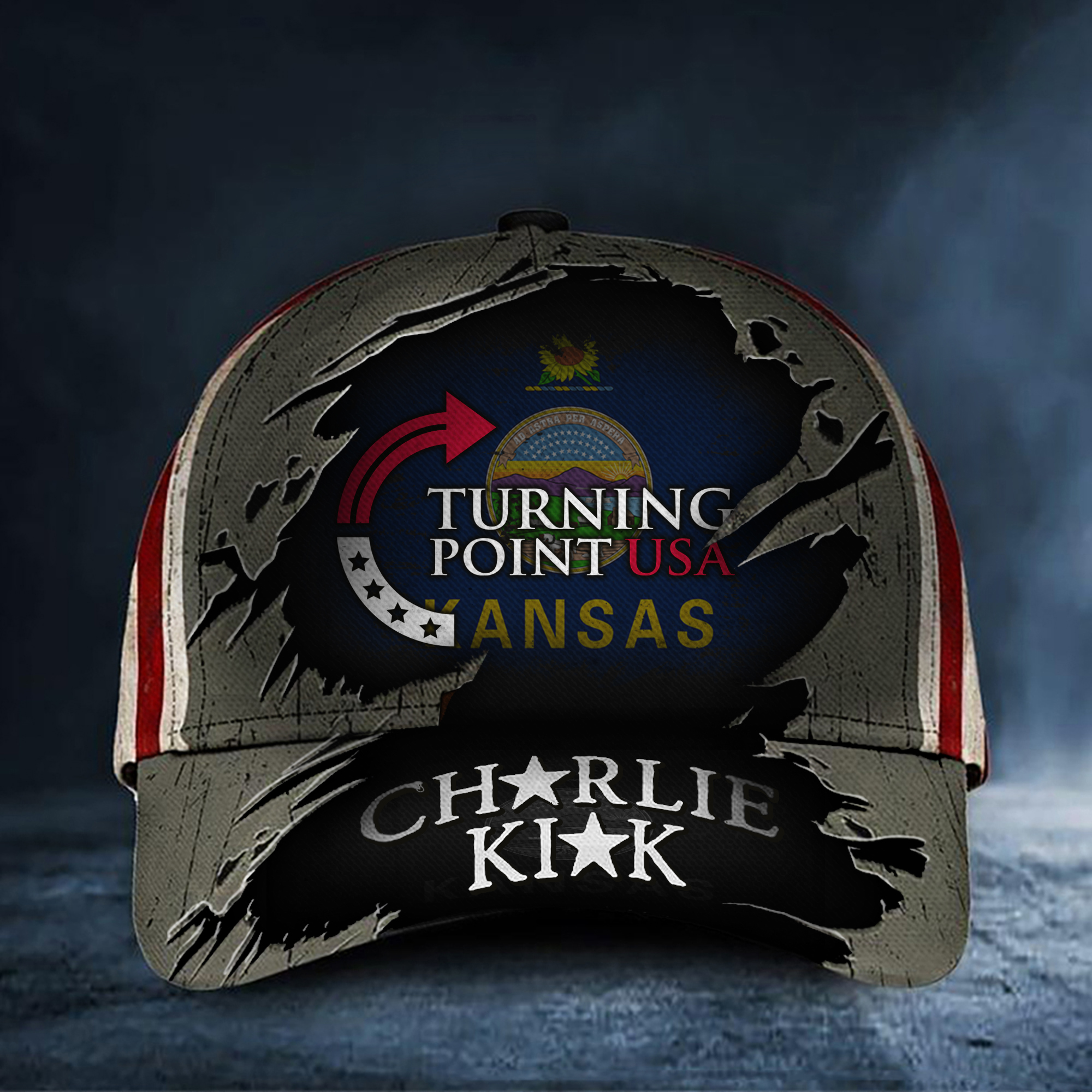 Charlie Kirk Turning Point USA Hat Sunflower Freedom Pray For Charlie Kirk Merch Gifts For Patriots