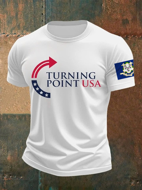 Charlie Kirk Turning Point USA T-Shirt Constitution Freedom TPUSA Apparel Gifts For Father