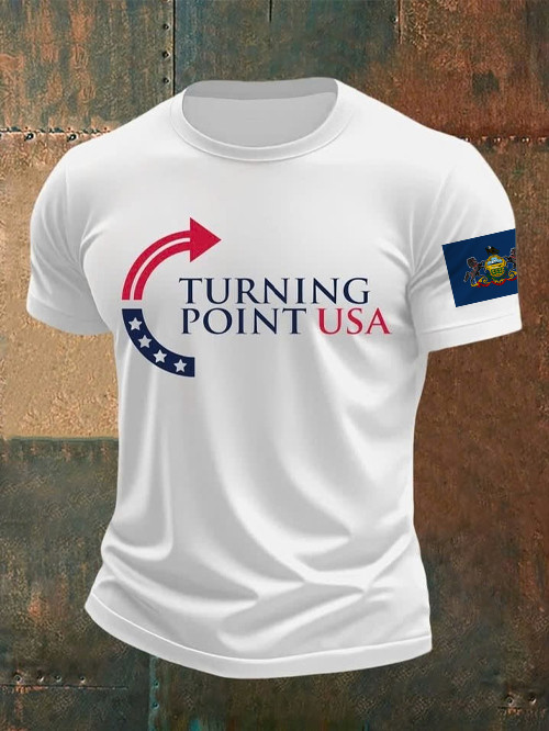 Charlie Kirk Turning Point USA T-Shirt Keystone Pride Make America Great Again Shirt Gifts