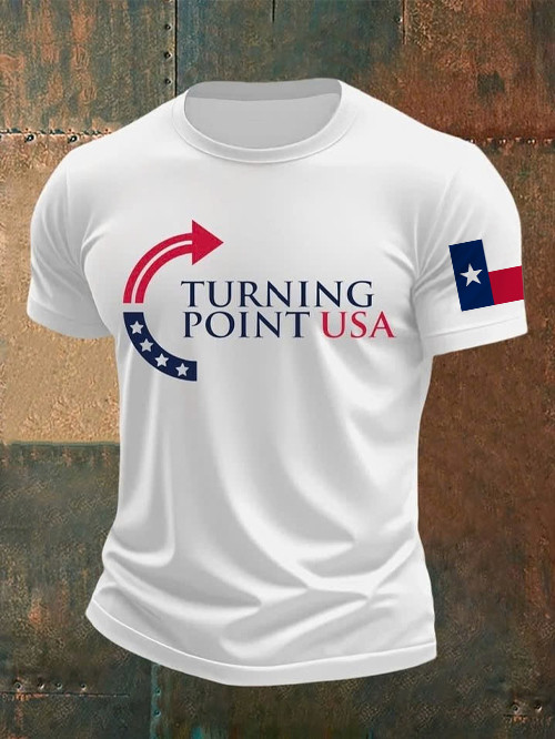 Charlie Kirk Turning Point USA T-Shirt Lone Star Freedom A Voice That Lives On Clothes Gifts