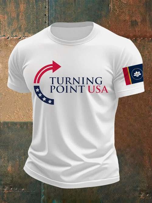 Charlie Kirk Turning Point USA T-Shirt Magnolia Freedom Pray For Charlie Kirk Merch For Him