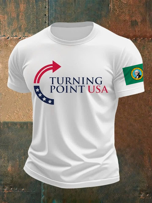Charlie Kirk Turning Point USA T-Shirt Never Forgotten Evergreen Freedom Clothing Gifts