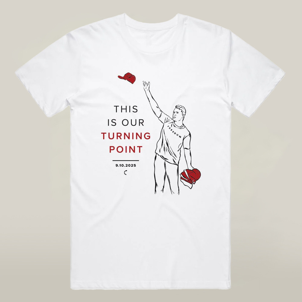 Charlie Kirk Turning Point USA T-shirt This Is Our Turning Point RIP Charlie Kirk 47 Proud Merch