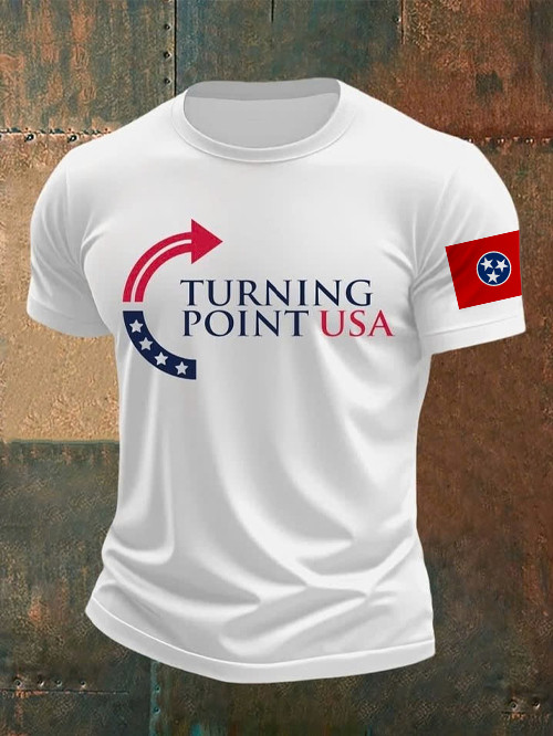Charlie Kirk Turning Point USA T-Shirt Volunteer Freedom A Voice That Lives On Clothes Ideas